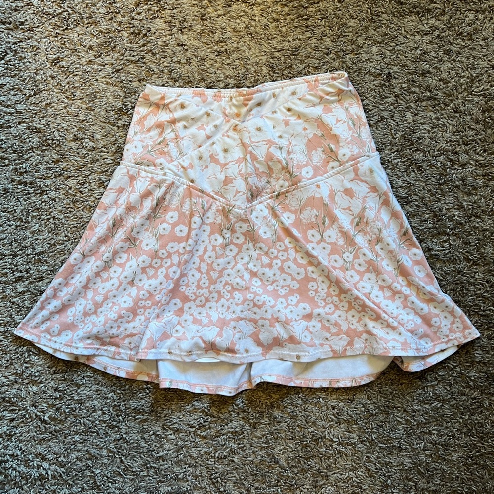 Criss-cross High Waisted Mini Skirt